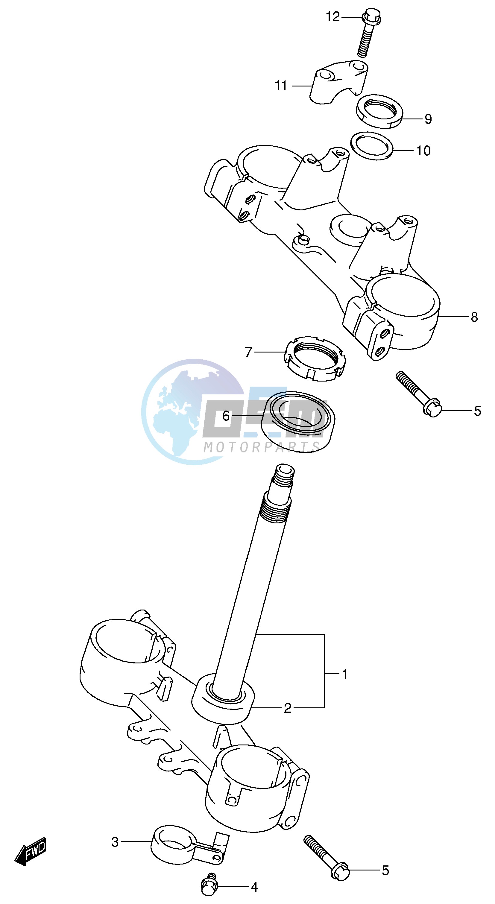 STEERING STEM (MODEL K3)