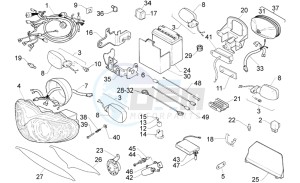 RS 125 (eng. 123cc) drawing Electrical system