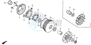 CH125 SPACY 125 drawing DRIVE FACE