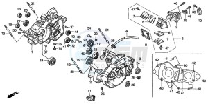 CR125R drawing CRANKCASE