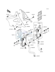 KX 125 K [KX125] (K3) [KX125] drawing RADIATOR