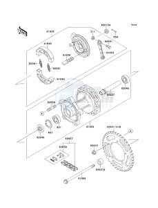 KX 60 [KX60] (B15-B19) [KX60] drawing REAR HUB