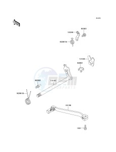 KL 250 D [KLR250] (D15-D19) [KLR250] drawing GEAR CHANGE MECHANISM