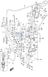 DF 250 drawing Fuel Pump/Fuel Vapor Separator SS Model