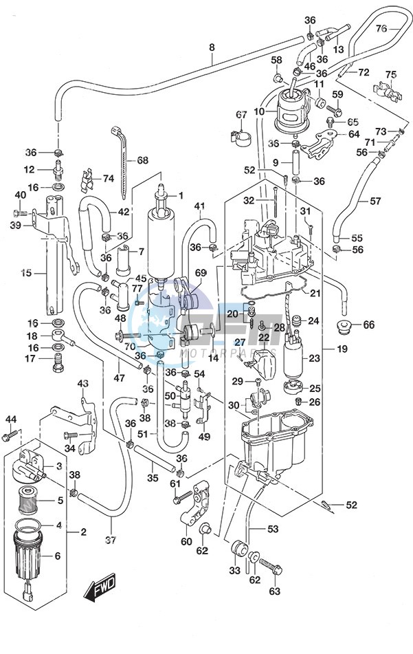 Fuel Pump/Fuel Vapor Separator SS Model