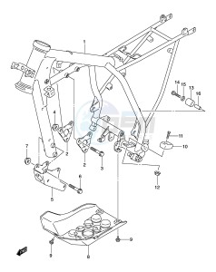 DR-Z125 (E3-E28) drawing FRAME