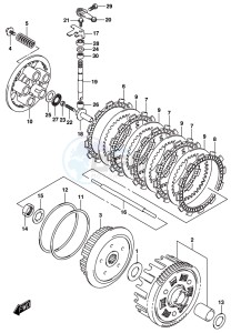 DL250 drawing CLUTCH