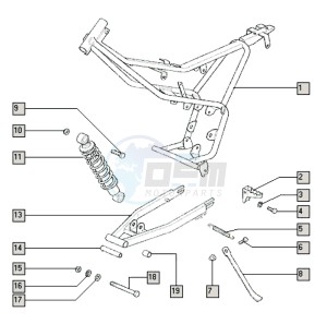 SUPER_TOM_V-K3 50 V-K3 drawing Frame-swing arm