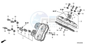 VTR2509 ED / LL MK drawing CYLINDER HEAD COVER