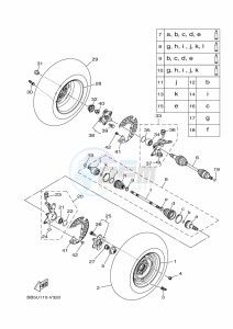 YFM450FWB KODIAK 450 (BHS1) drawing FRONT WHEEL