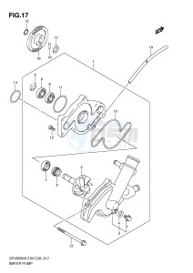 SFV650 (E3-E28) Gladius drawing WATER PUMP