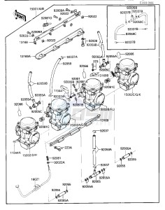 ZX 1000 A [NINJA 1000R] (A1-A2) [NINJA 1000R] drawing CARBURETOR ASSY