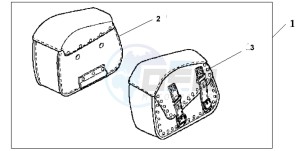 VT125C2 drawing LEATHER SADDLEBAG DELUX