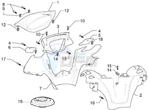 X9 250 drawing Handlebars covers