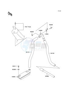 JET SKI 800 SX-R JS800A8F FR drawing Bilge System