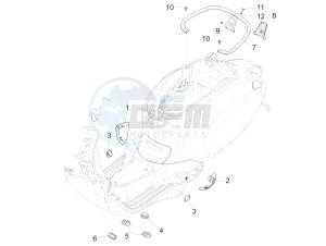 Primavera 50 4T-4V (NAFTA) drawing Side cover - Spoiler