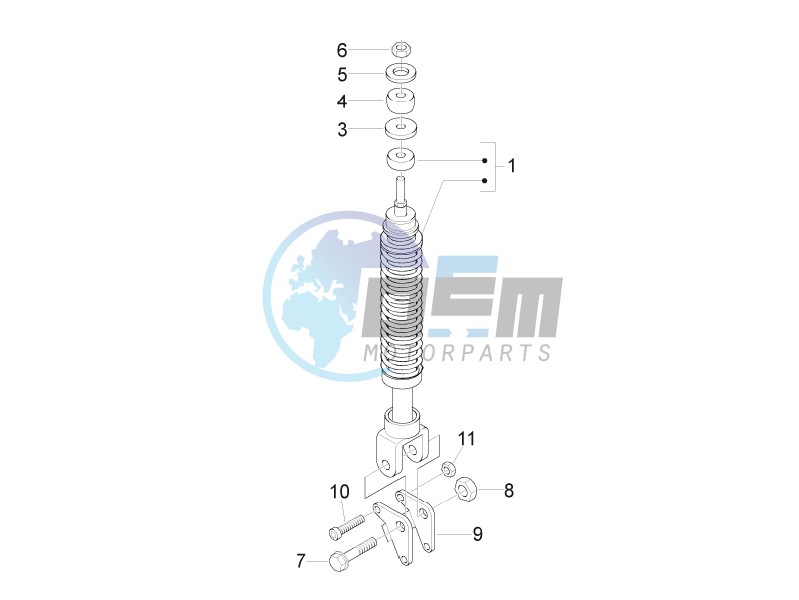 Rear suspension - Shock absorbers