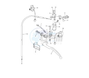 WR F 250 drawing HANDLE SWITCH AND LEVER