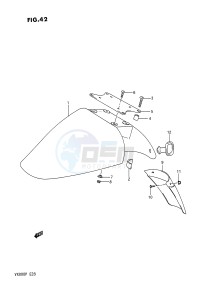 VX800 (E28) drawing FRONT FENDER