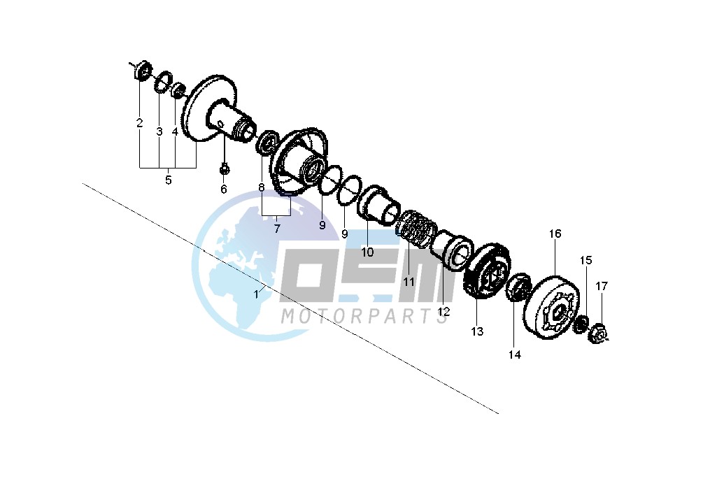 Driven pulley