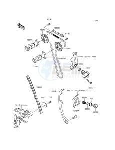 NINJA 250SL ABS BX250BGF XX (EU ME A(FRICA) drawing Camshaft(s)/Tensioner