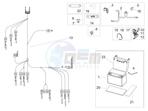 RSV4 1100 RACING FACTORY E4 ABS (NAFTA) drawing Rear electrical system