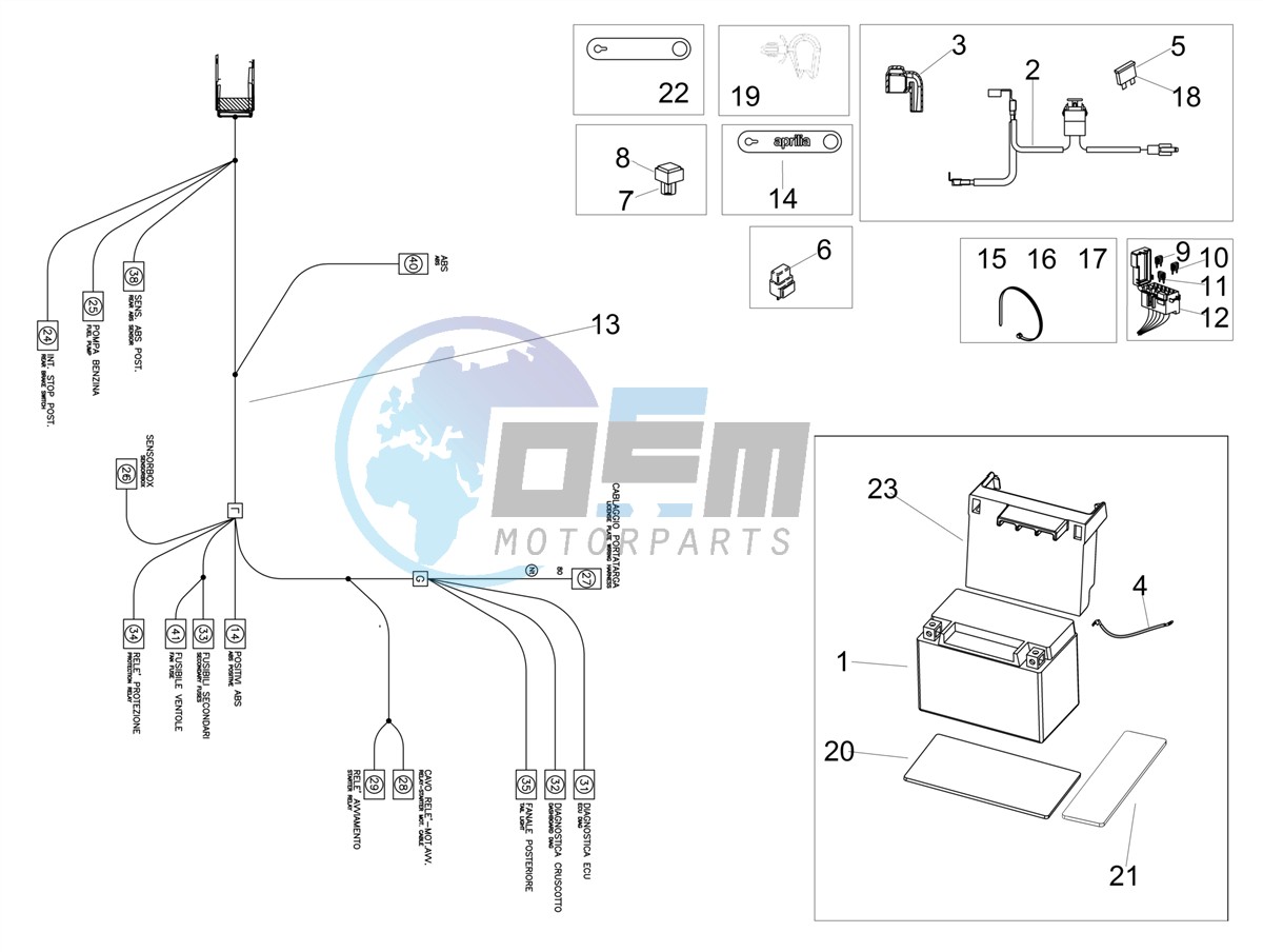 Rear electrical system