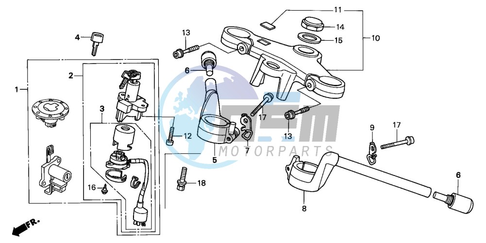 HANDLE PIPE/TOP BRIDGE