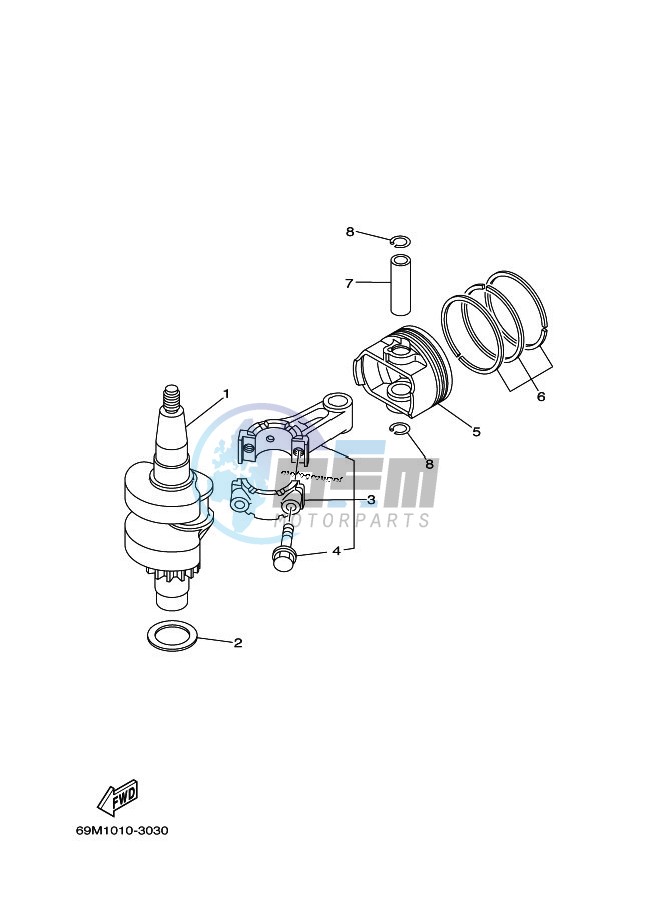 CRANKSHAFT--PISTON