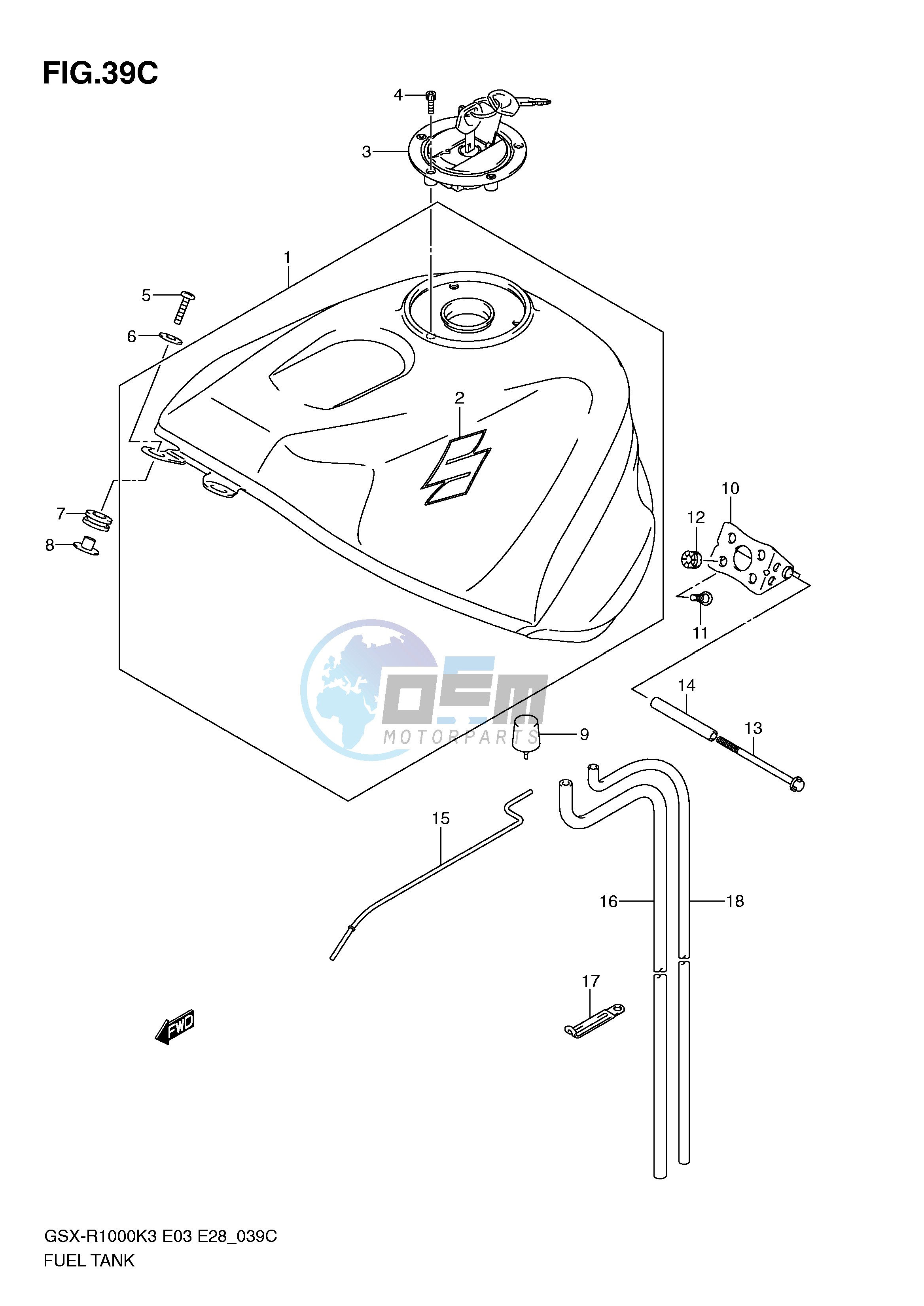 FUEL TANK (GSX-R1000ZK4 E28)