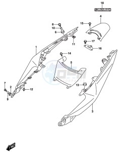 GSX-250RA drawing FRAME COVER