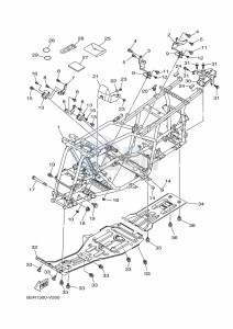 YFM450FWBD KODIAK 450 (B5R1) drawing FRAME