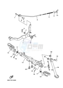 TT-R110E (B51U) drawing STAND & FOOTREST