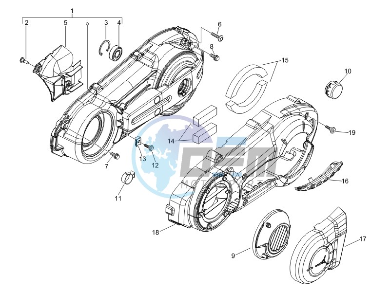 Crankcase cover - Crankcase cooling