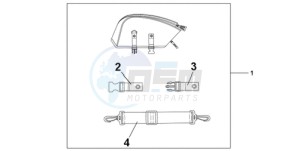 CBR1000RR9 France - (F / CMF MME TRI) drawing REAR SEAT BAG