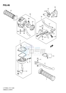 LT-F250 (E17) drawing HANDLE LEVER (LT-F250L1 E24)