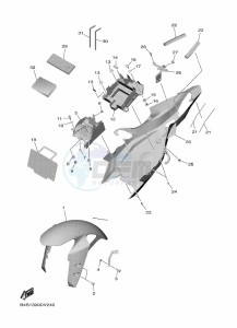 YZF1000D YZF-R1M (B4SD) drawing FENDER