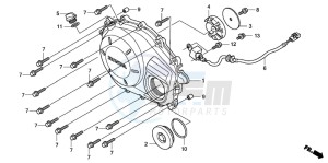 CBF1000 drawing RIGHT CRANKCASE COVER