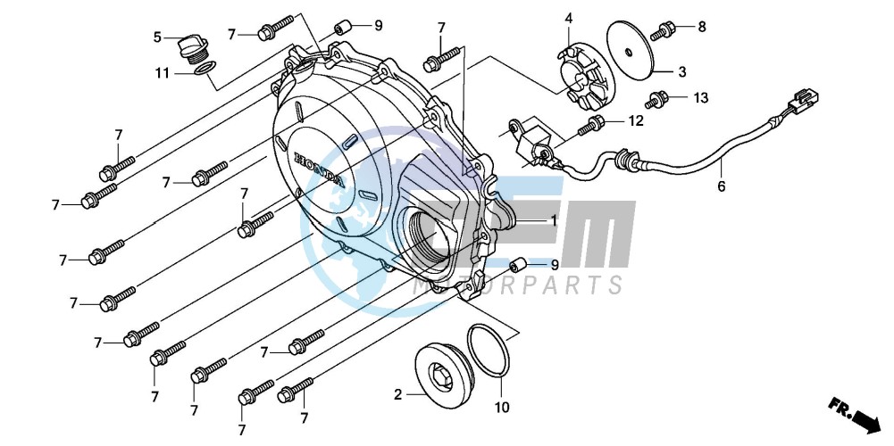 RIGHT CRANKCASE COVER