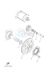 YFM450FWB YFM45KDXJ KODIAK 450 (BJ53) drawing STARTER CLUTCH