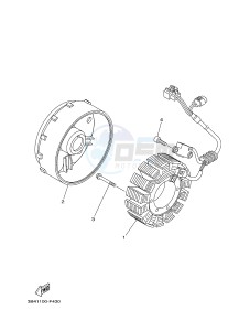 YFM700FWAD YFM700PHF GRIZZLY 700 EPS SPECIAL EDITION (B387) drawing GENERATOR