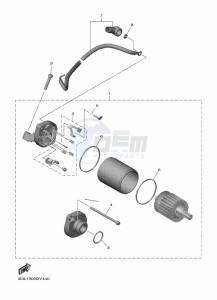 YZF1000D YZF-R1M (B4S6) drawing STARTING MOTOR