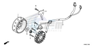 GLR1251WHF CB125F UK - (E) drawing GENERATOR