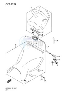 GSR750Z EU drawing SEAT