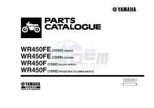 WR450F (1DXD 1DXB 1DXC 1DXE) drawing .1-Front-Page