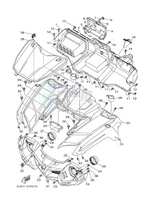 YXM700E YXM700PF VIKING (1XPS) drawing FRONT FENDER