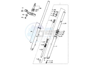 XV VIRAGO 535 drawing FRONT FORK