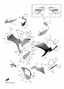 YZF1000 YZF-R1 (B3LM) drawing COWLING 2