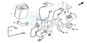 CBF600N drawing BATTERY (CBF600S6/SA6/N6/NA6)