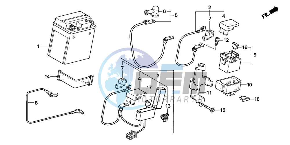 BATTERY (CBF600S6/SA6/N6/NA6)